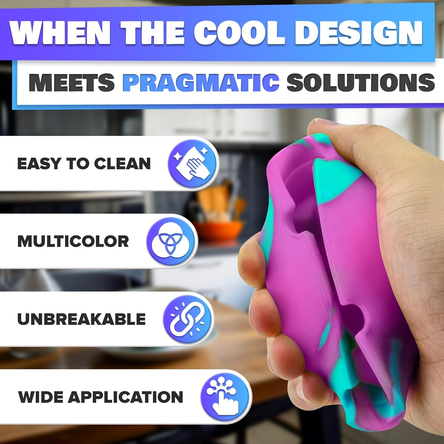 3Pcs Rubber Ash Tray Outdoors - Multicolor Small Ashtray for outside Patio, Temperature Resistant Ash Trays for outside - Flexible & Easy to Clean Silicone Ashtray image number 6