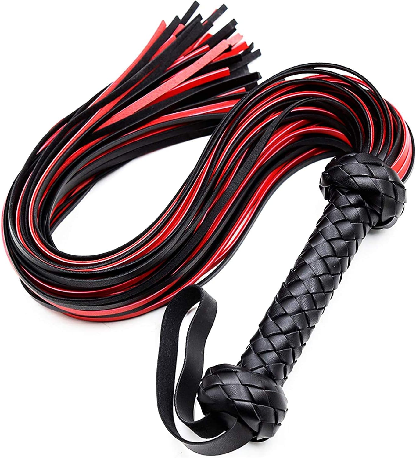Whip Horse Red Leather 30" - Equestrian Horse Whip - Riding Horse Whip image number 6