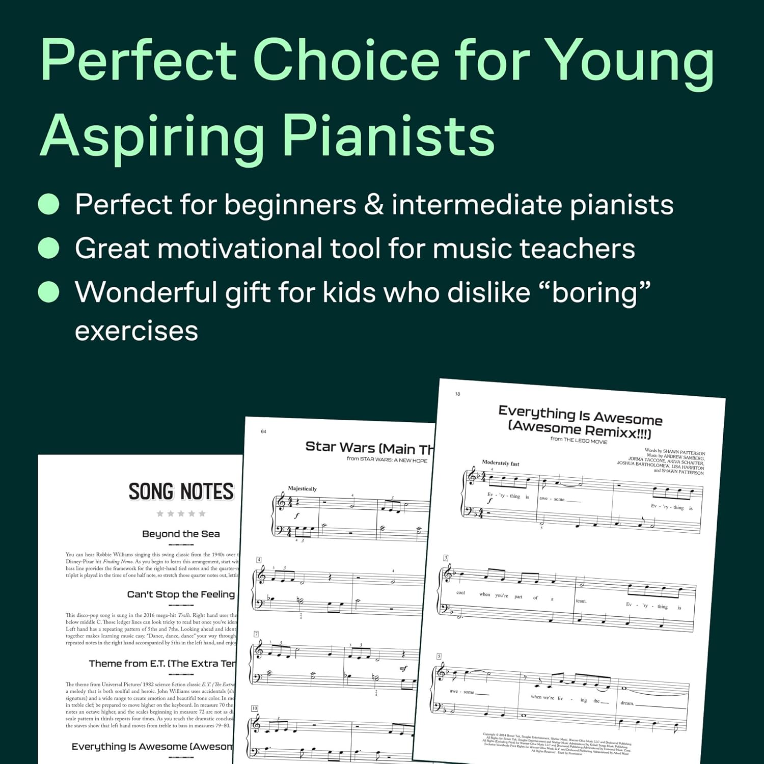 Hal Leonard Easy Piano Movie Songs Book for Kids image number 2