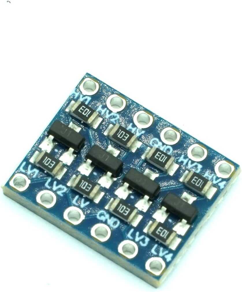 DIGISHUO 10Pcs 4 Channels IIC I2C Logic Level Converter Bi-Directional 3.3V-5V Shifter Module for Arduino (Pack of 10)