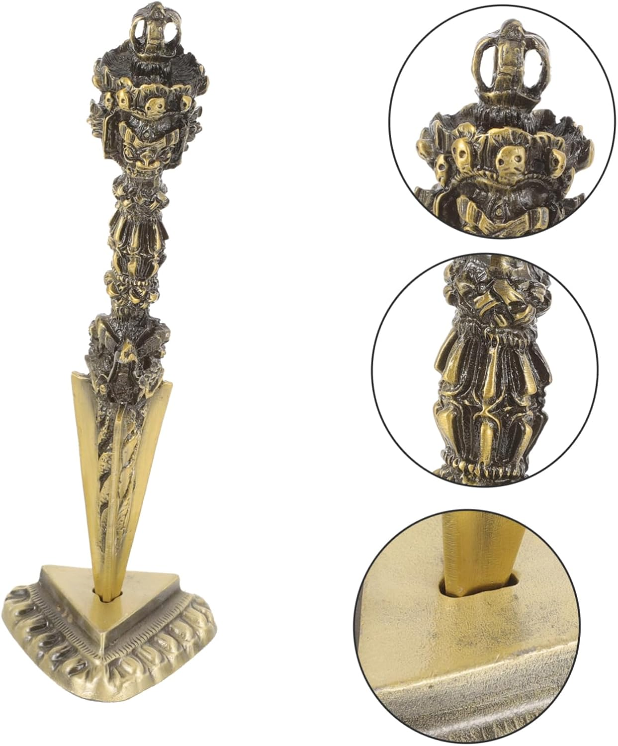 Tibetan Vajra Decor Desk Ornament Tibetan Vajra Temple Ornament for Art Desk image number 6