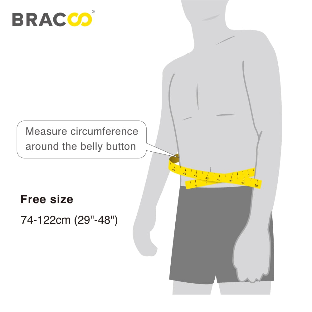 Bracoo Back Brace, Lower Back Support Belt, Lumbar Support for Lower Back Pain Relief, Breathable Lumbar Brace with 4 Stays for Sciatica, Backache, Injury, Gym, Sport, Work, BS33 image number 3