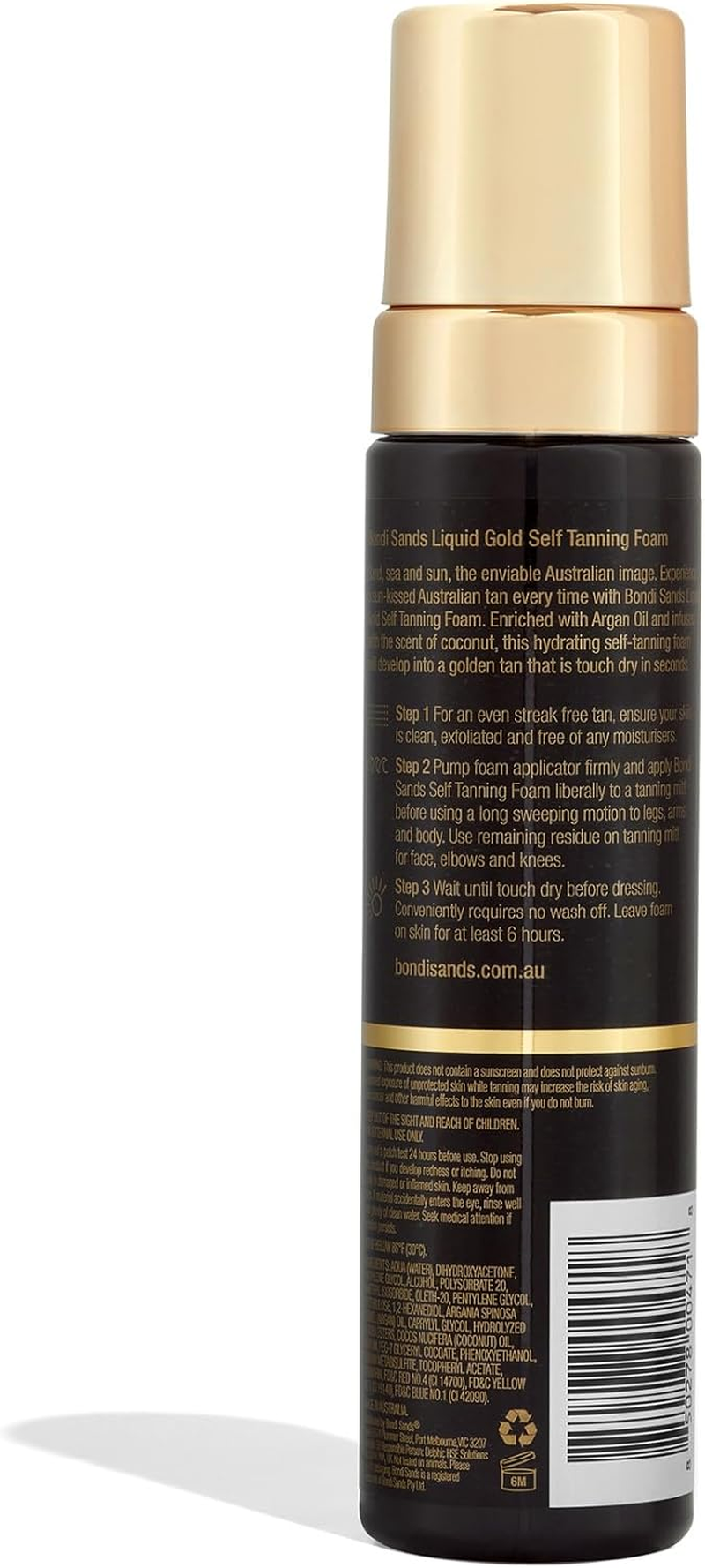 Bondi Sands Liquid Self Tanning Foam 200 Ml, Gold image number 3