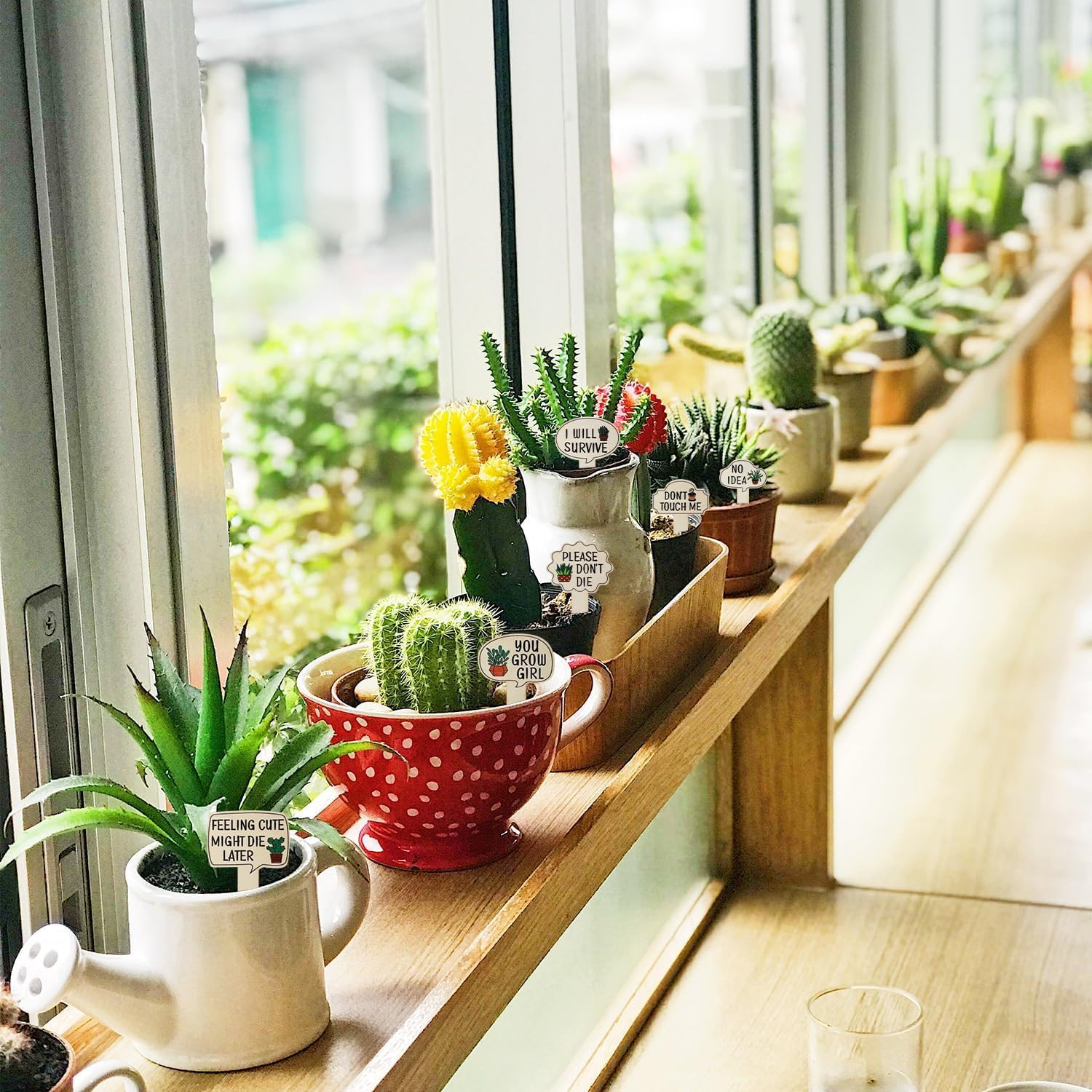 Wooden Plant Markers Plant T Type Tags Garden Labels with Printed, 15Pcs Wooden Plant Markers Plant T Type Tags Plant T-Type Signs with Printed, Wooden T-Type Plant Labels Sign Tags with Printed image number 4