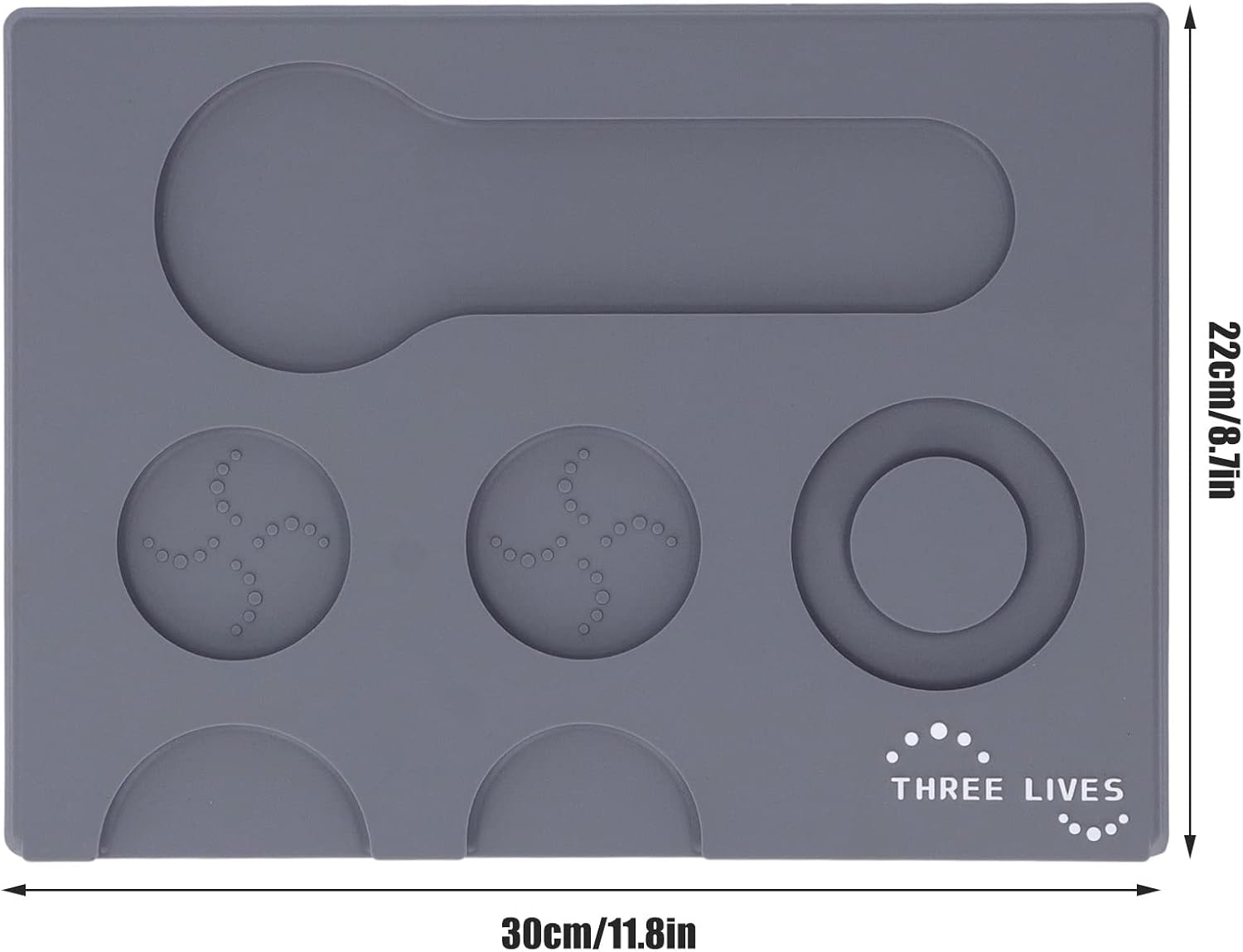 LOCADENCE Espresso Tamping Mat, 8.7 X 11.8In Multifunctional Non Slip PVC Coffee Tamper Mat, Portable Tamping Pad for Milk Tea Shops, Homes, Offices image number 6