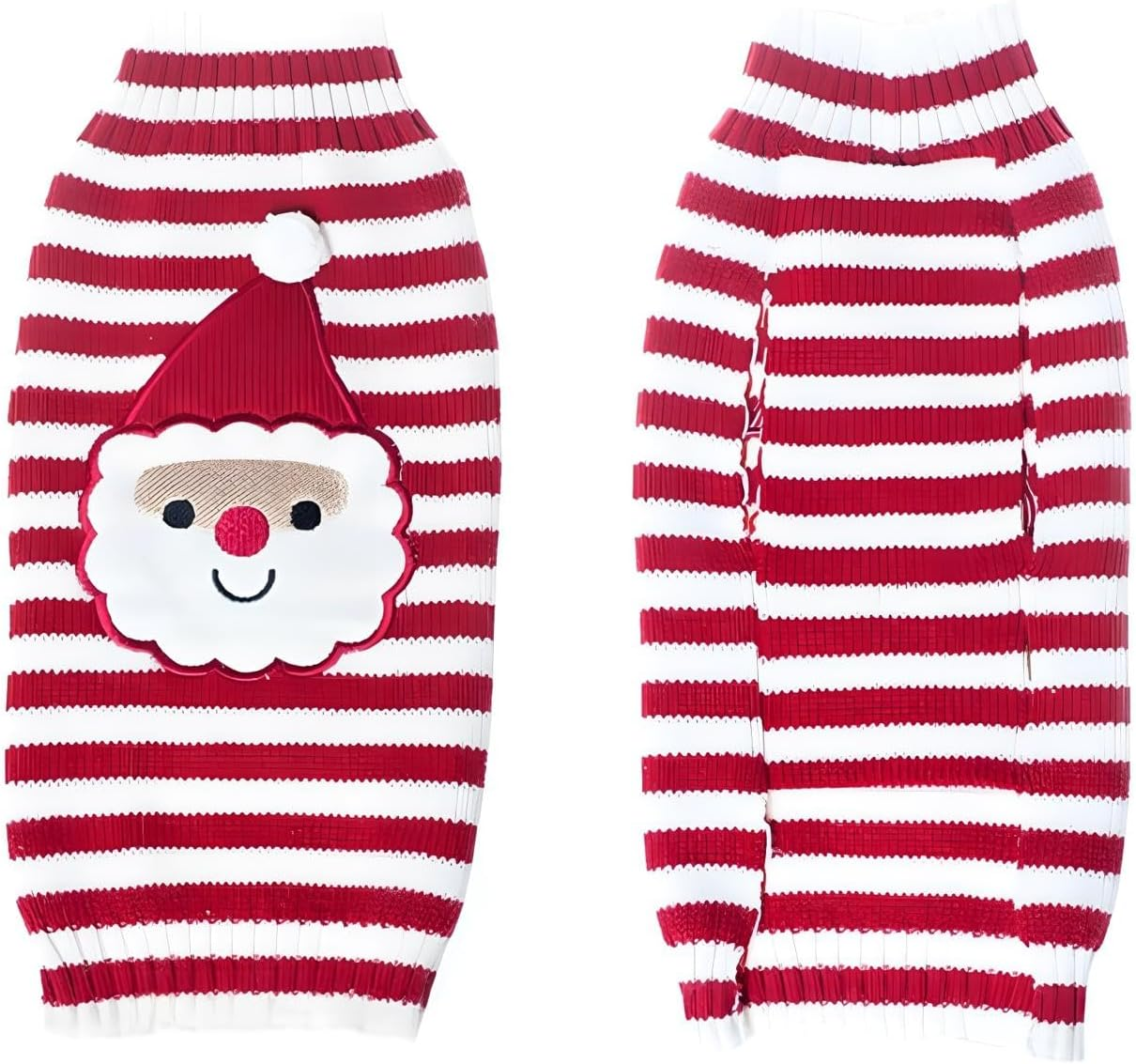 NACOCO Santa Claus Pet Sweater Dog Sweaters Cold Weather Outfit for Small to Medium Sized Dogs and Cats for Christmas Day (Medium)