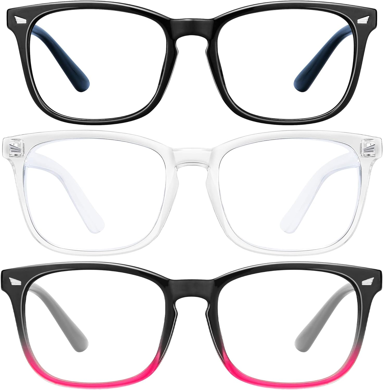 Hunsquer Blue Light Glasses for Woman/Men Computer Blue Light Glasses image number 4