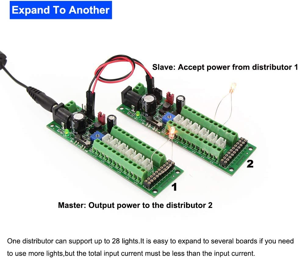 Power Distribution Board Self-Adapt Distributor HO N O LED Street Light Hub DC AC Voltage Train Power Control image number 4