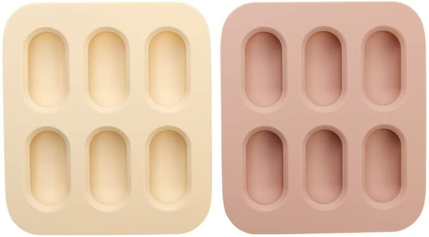 Cherub Baby Silicone Nibble Freezer Tray for Baby, Kids and Toddler - Ideal for Freezing Purees, Homemade Baby Food, Breast Milk and Ice Cubes - Dishwasher & Freezer Safe 2PK (Dusty Rose & Sand) image number 6