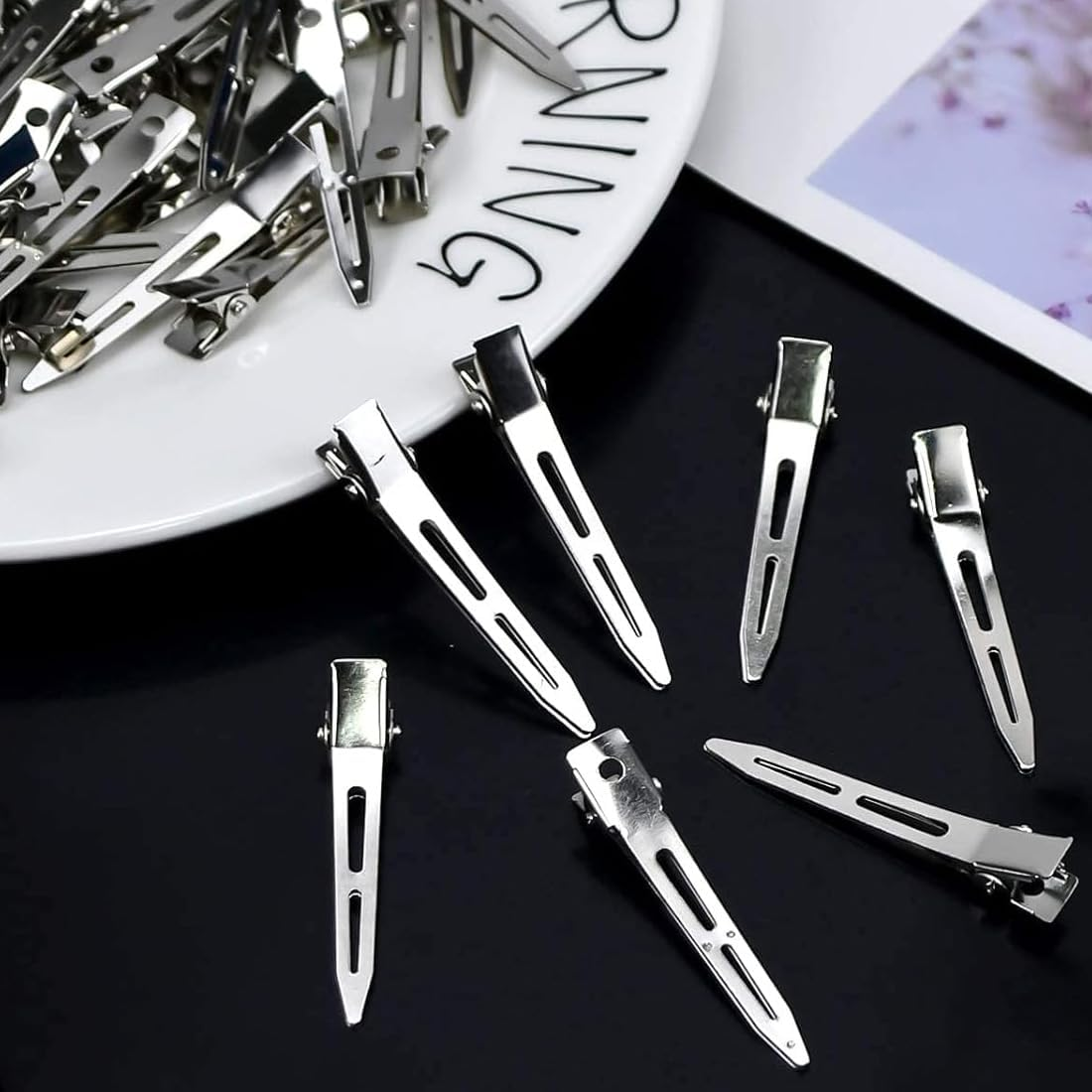 Aililong Pack of 60 Hair Clips, Alligator Clips, Hair Clips for Women, Hair Clips, Hairdressing Supplies, Hair Clips for Styling, 2.2 Inch Hair Clips, Small Hair Clips for Women image number 3