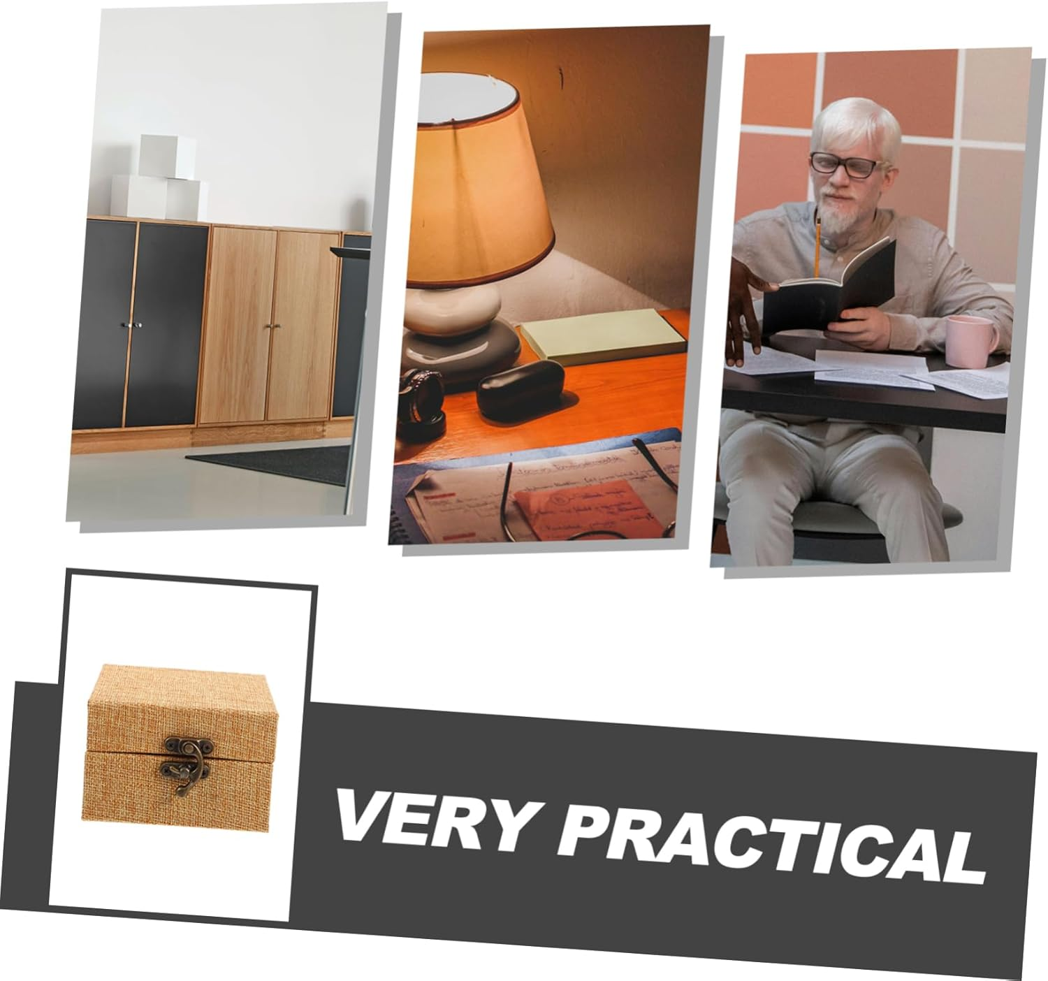 Angoily Boys and Girls Prize Treasure Chest Wooden Ink Box Brocade Jewelry Organizer Calligraphy Stamp Storage Chinese Painting Ink Pad Box image number 1