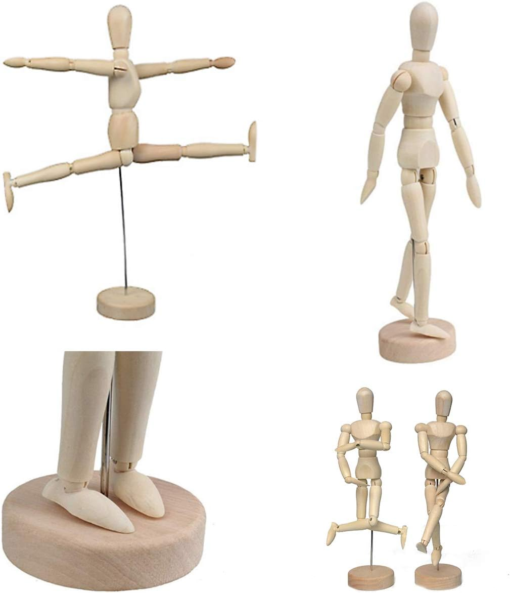 Gazelle Trading Artist Wooden Manikin Mannequin Sketching Lay Figure Drawing Model Aid Human Figure Artist Draw Painting Model Mannequin Jointed Doll image number 6