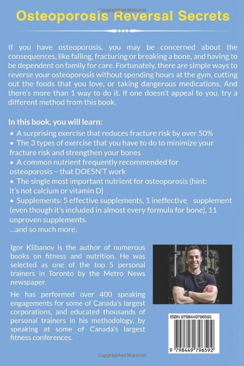 Osteoporosis Reversal Secrets: Workouts, Diet and Supplements for Stronger Bones without Medications image number 1