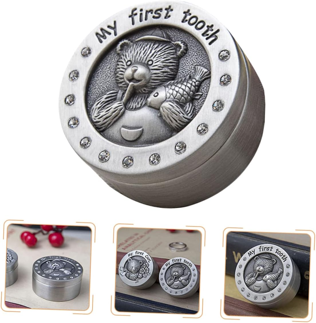 Tooth Storage Box Tooth Collection Organizer with Cartoon Design Boys and Sturdy Keepsake for Teeth Shower Present image number 2