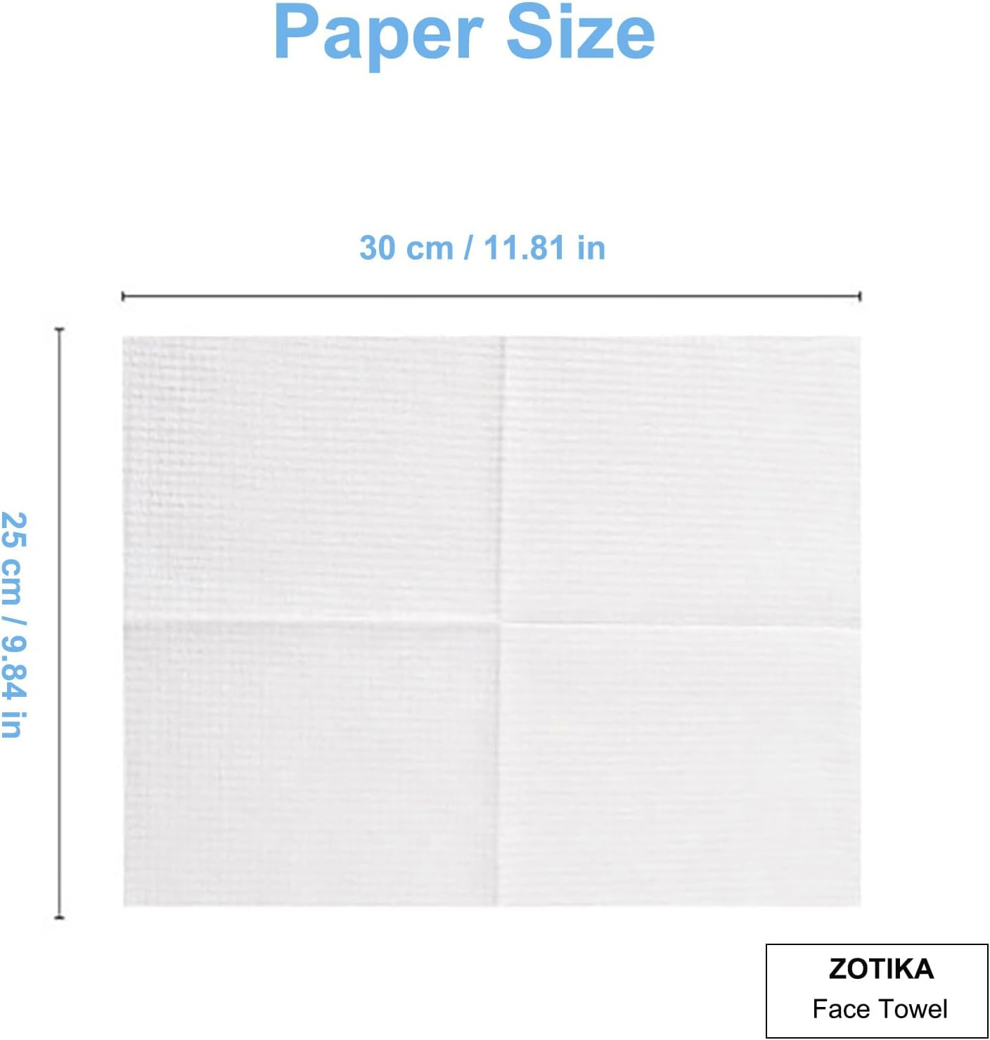 ZOTIKA Ultra Soft Dry Face Towels XL, 100% Plant Fibre, Gentle Skincare, 25 X 30 Cm, Clean Towels (3 Pack=150 Count, 25 X 30 Cm) image number 2