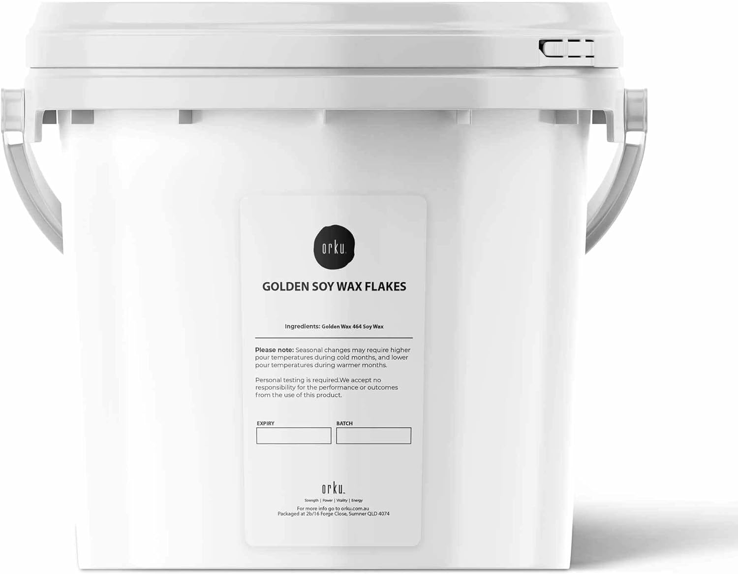 2Kg Golden 464 Soy Wax Flakes Bucket - 100% Pure Natural DIY Candle Melts Chips image number 2