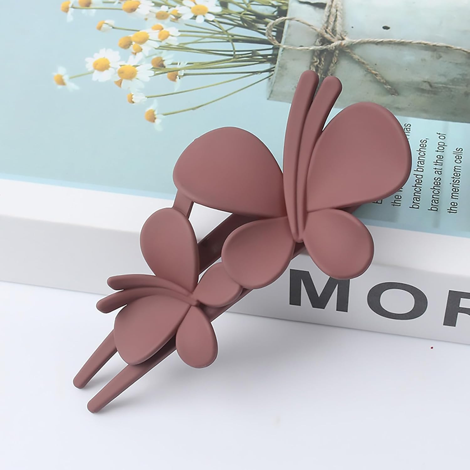 WEIPUER Butterfly Hair Clip Hair Clips Women'S Large Matt Duckbill Hair Clip Crocodile Hair Clip for Women Girls (Pack of 4) image number 4