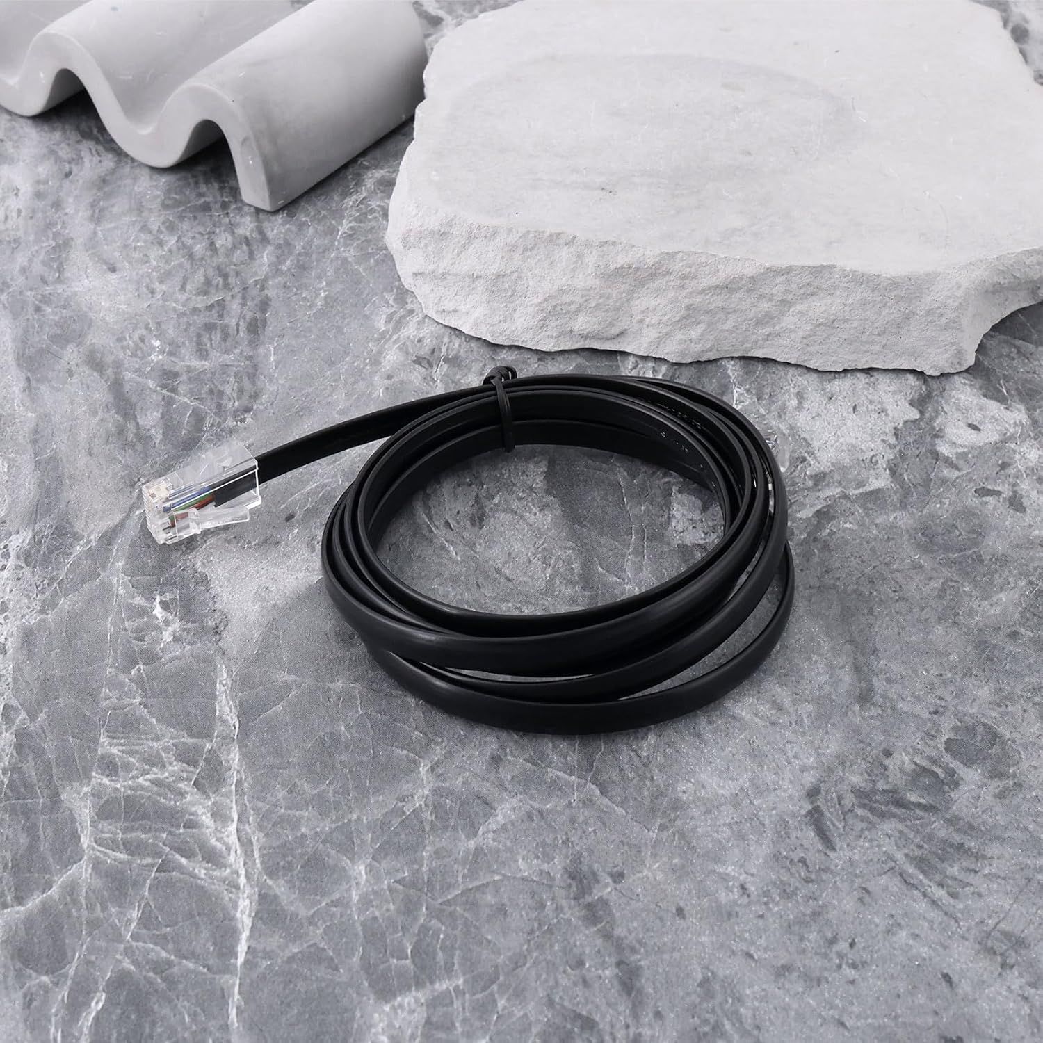 Emsea RJ12 Male to RJ45 Male Printer Interface Cable 1.5M Printer Data Cable Compatible with Epson Star Printers with Multipro Interface image number 4