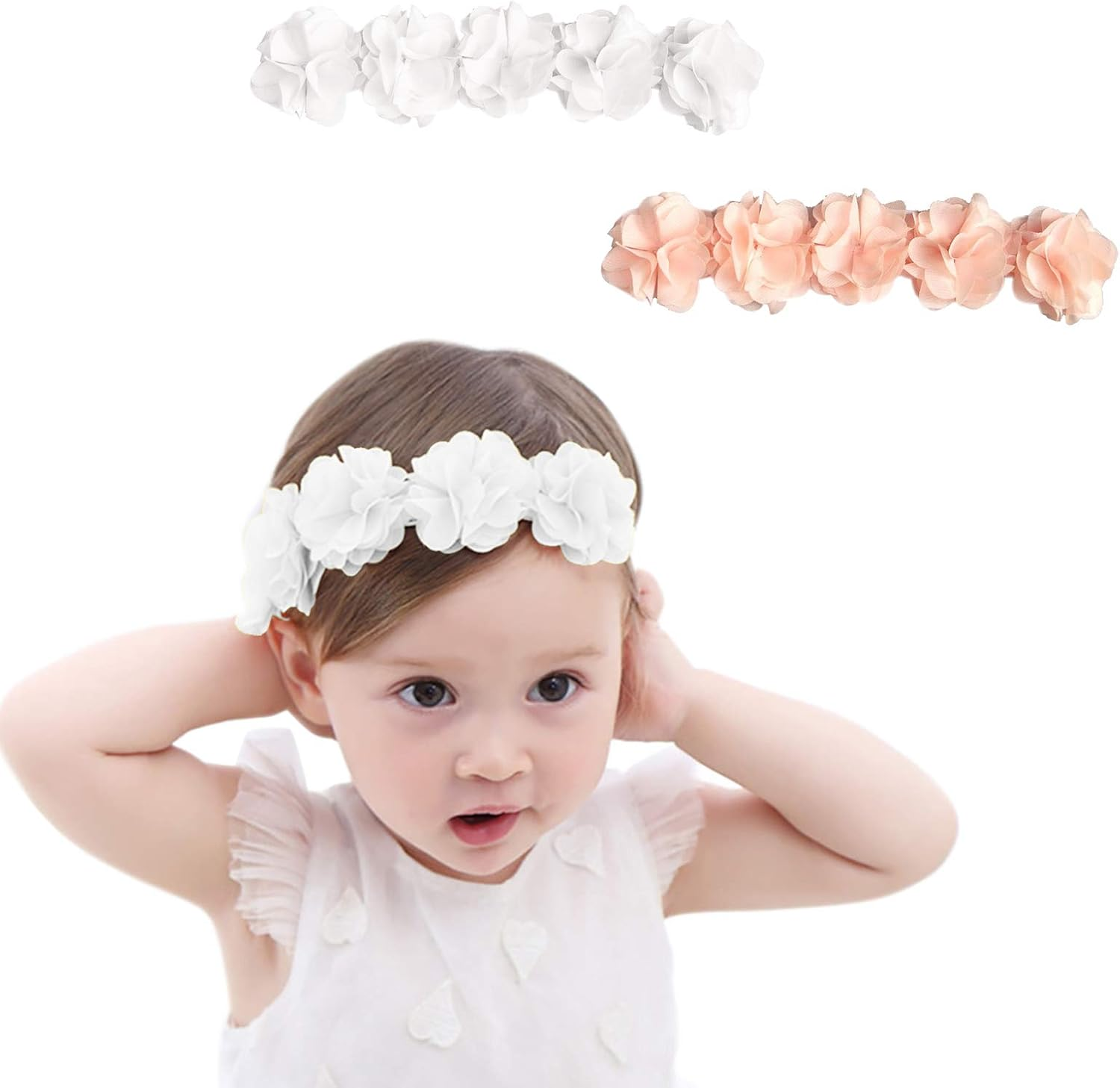 Baby Girls Headband Birthday Crown Fashion Hair Accessories for Newborn Infants Toddlers