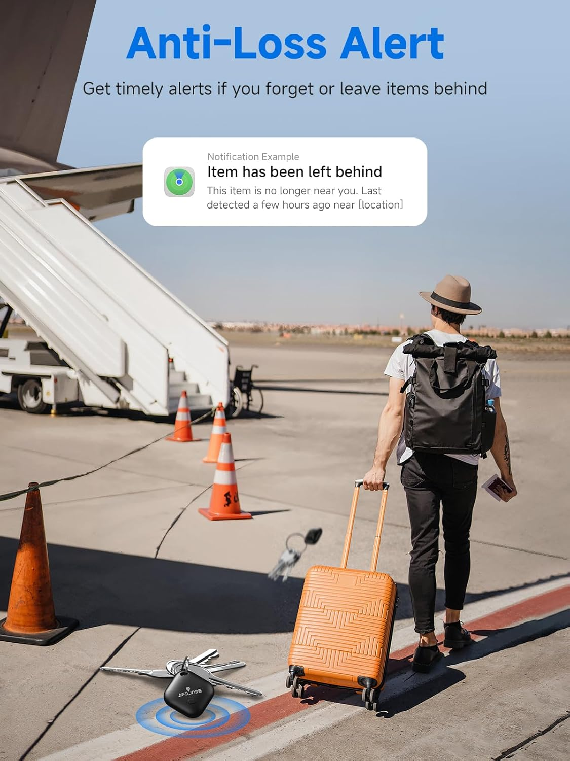 World'S Smallest Anti-Loss Smart Tracker for A-Pple Find My Tag (Ios ONLY) Global GPS Signal, Discreet Design for Keys, Luggage, Bags, Wallet, Replaceable Battery Fcc/Mfi Certified, 4 Pack image number 1