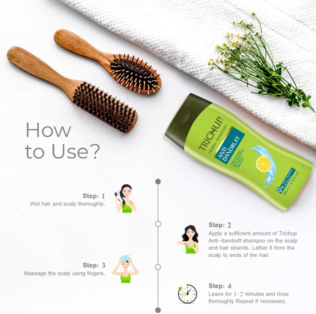 Trichup Anti-Dandruff Kit (Anti-Dandruff Oil (100Ml), Anti-Dandruff Shampoo (200Ml) (PACK of 2)