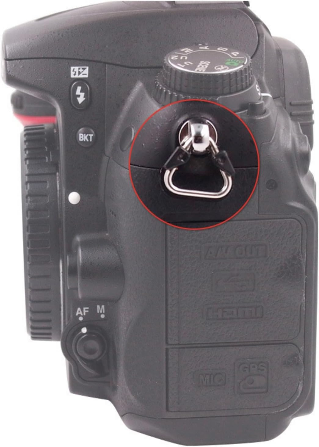 Whltzf Camera Straps Adapter Triangles Split Rings 2Pieces Stainless Steel with Protective Caps Lugs Rings with Caps