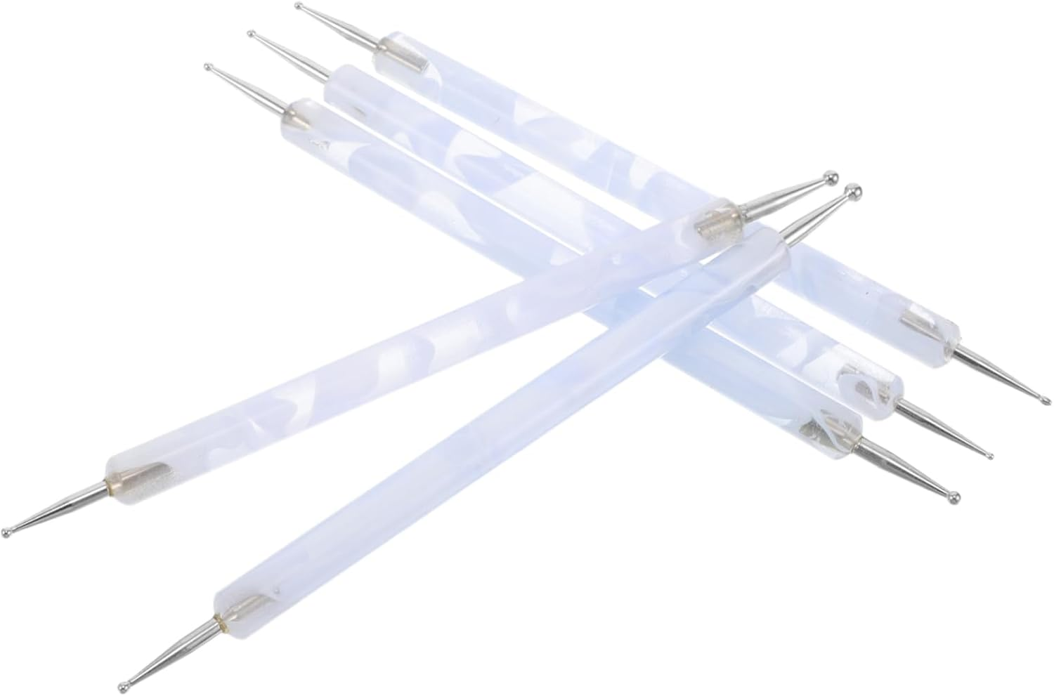 ELAYARD 5Pcs Nail Art Set Dotting Pens Tools Dot Paint Pens for Manicure for Nail Art Stamper Kit