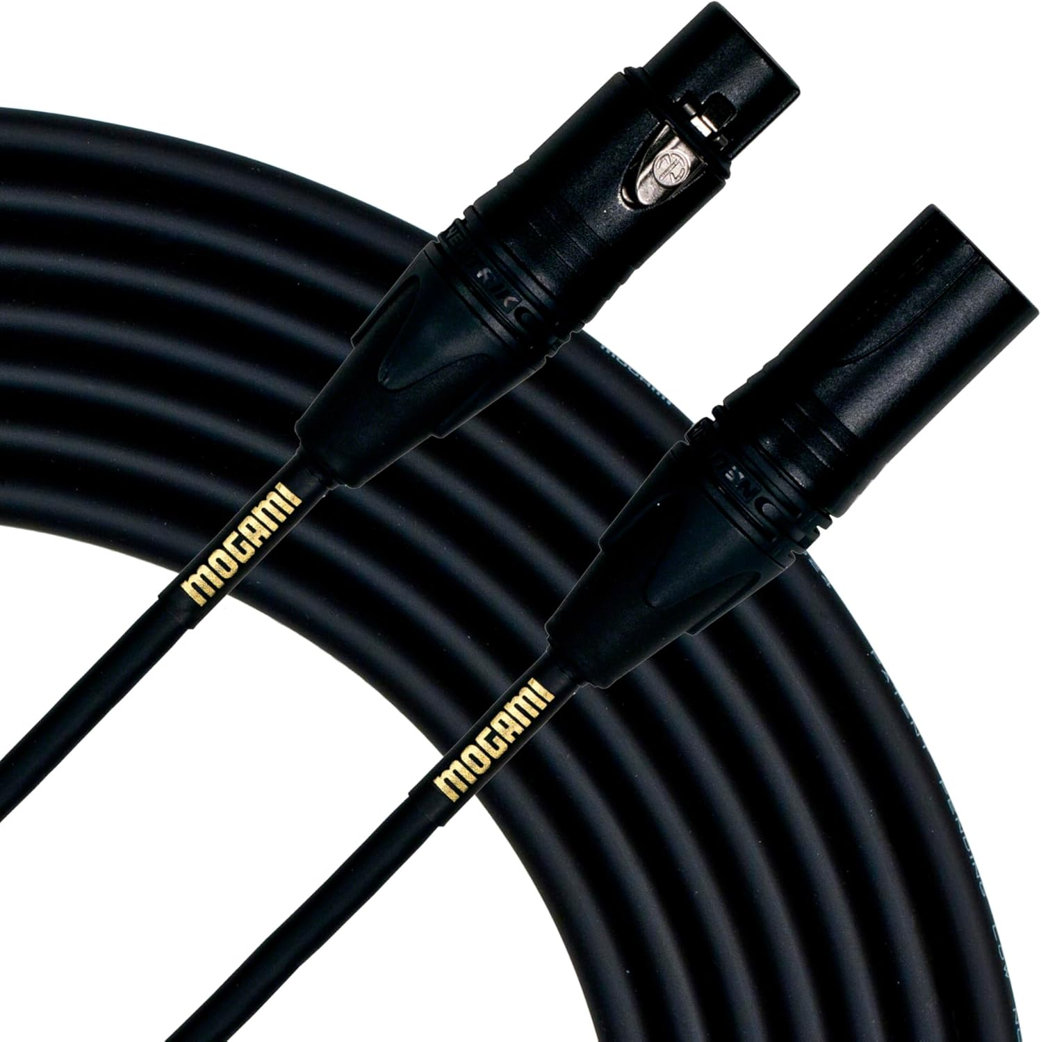 Mogami Gold Studio 02 XLR to XLR Quad Conductor Patch Cable 2 Feet with Gold Contacts, XLRM-XLRF Connectors, Pro Audio Noise-Free image number 2