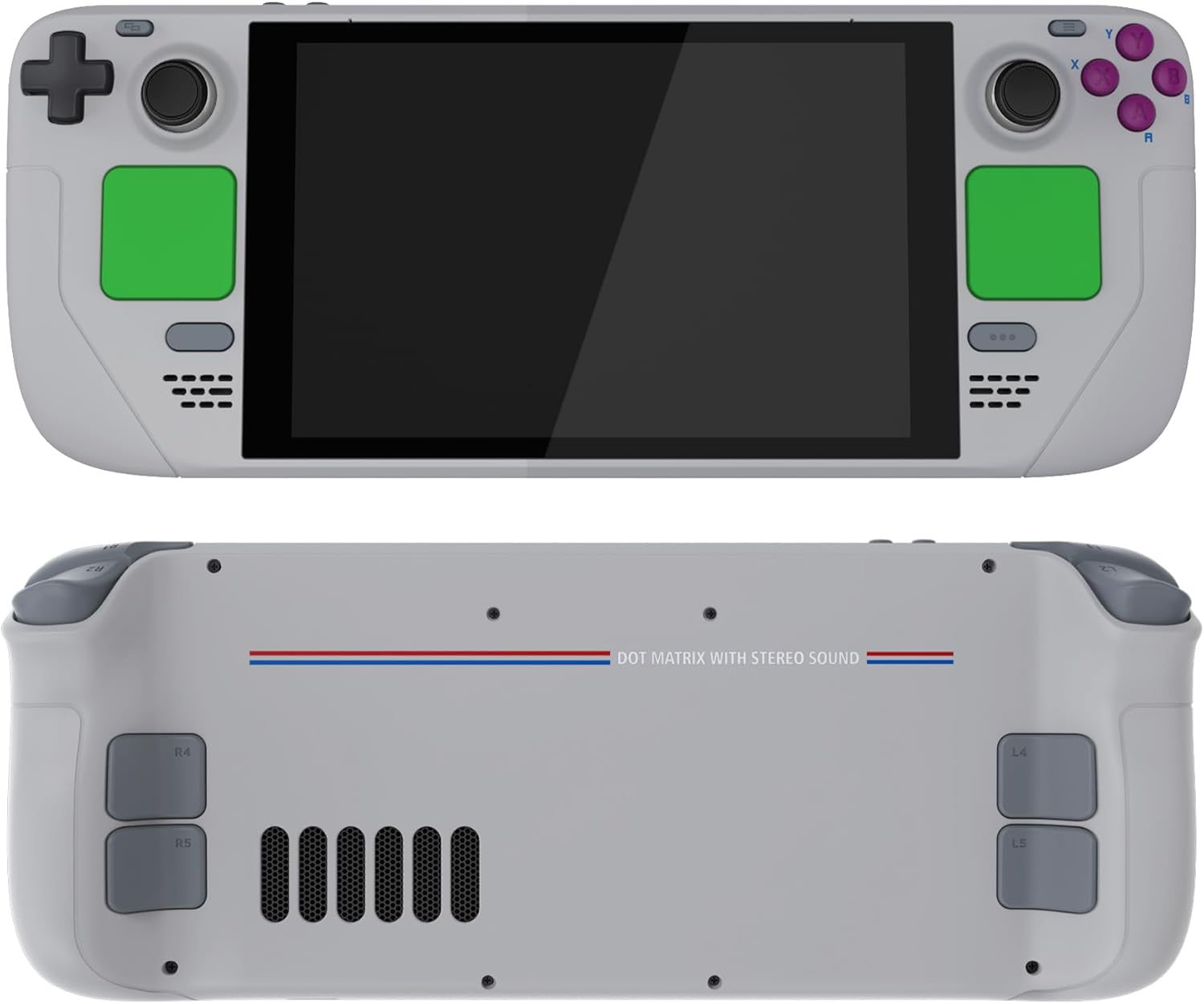 Extremerate DIY Full Set Shell with Buttons for Steam Deck LCD, Custom Faceplate Back Plate Replacement Shell for Steam Deck LCD - Classic 1989 GB DMG-01 [Console NOT Included] - Classic Nes Style image number 5