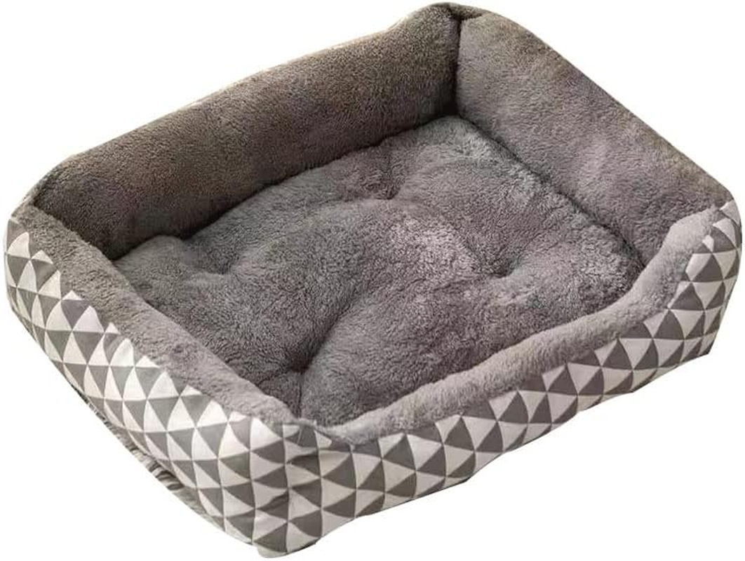 Dog Bed Dog Crate Mattress Mat 90 * 70CM 80 * 60CM Dog Cage Pillow Cat Bed Washable Pet Bed Cushion Blanket for Medium Dogs Super Soft Cozy Non-Slip Bottom (Color : F, Size : 50 * 40Cm)