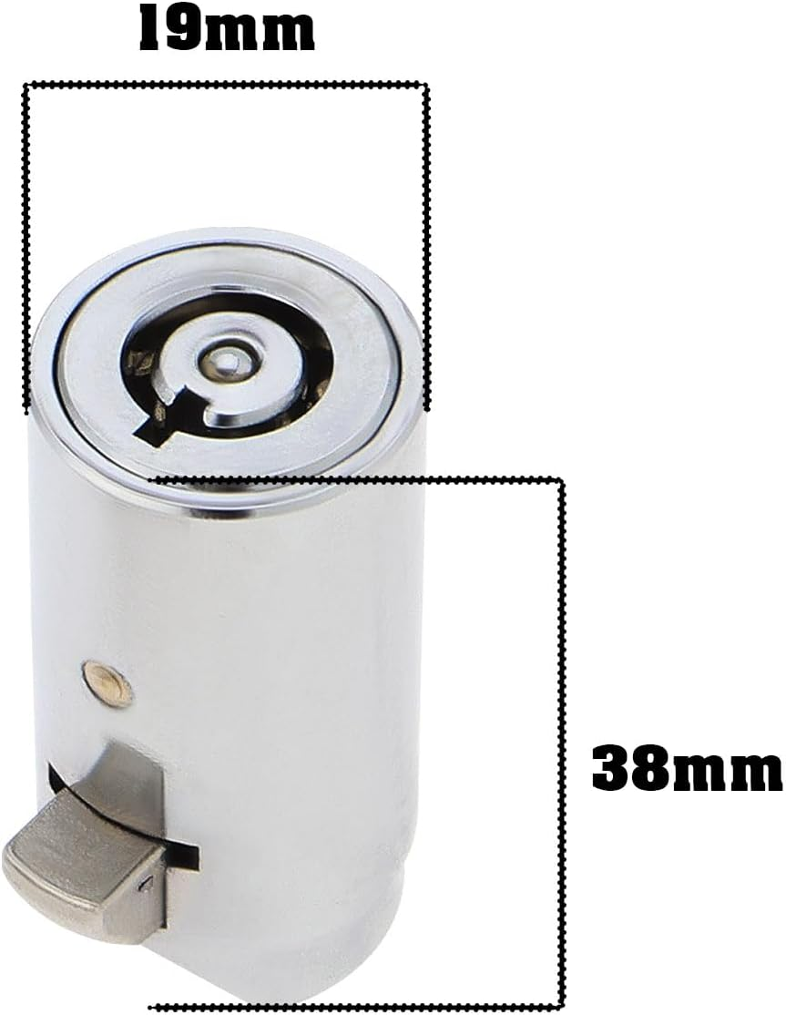 VGOL 2PCS T-Lock Vending Machine Vending Machine Lock Vending Machine Soda Machine Lock with Tubular Keyway Snack Machine Lock Candy Machine Lock image number 5