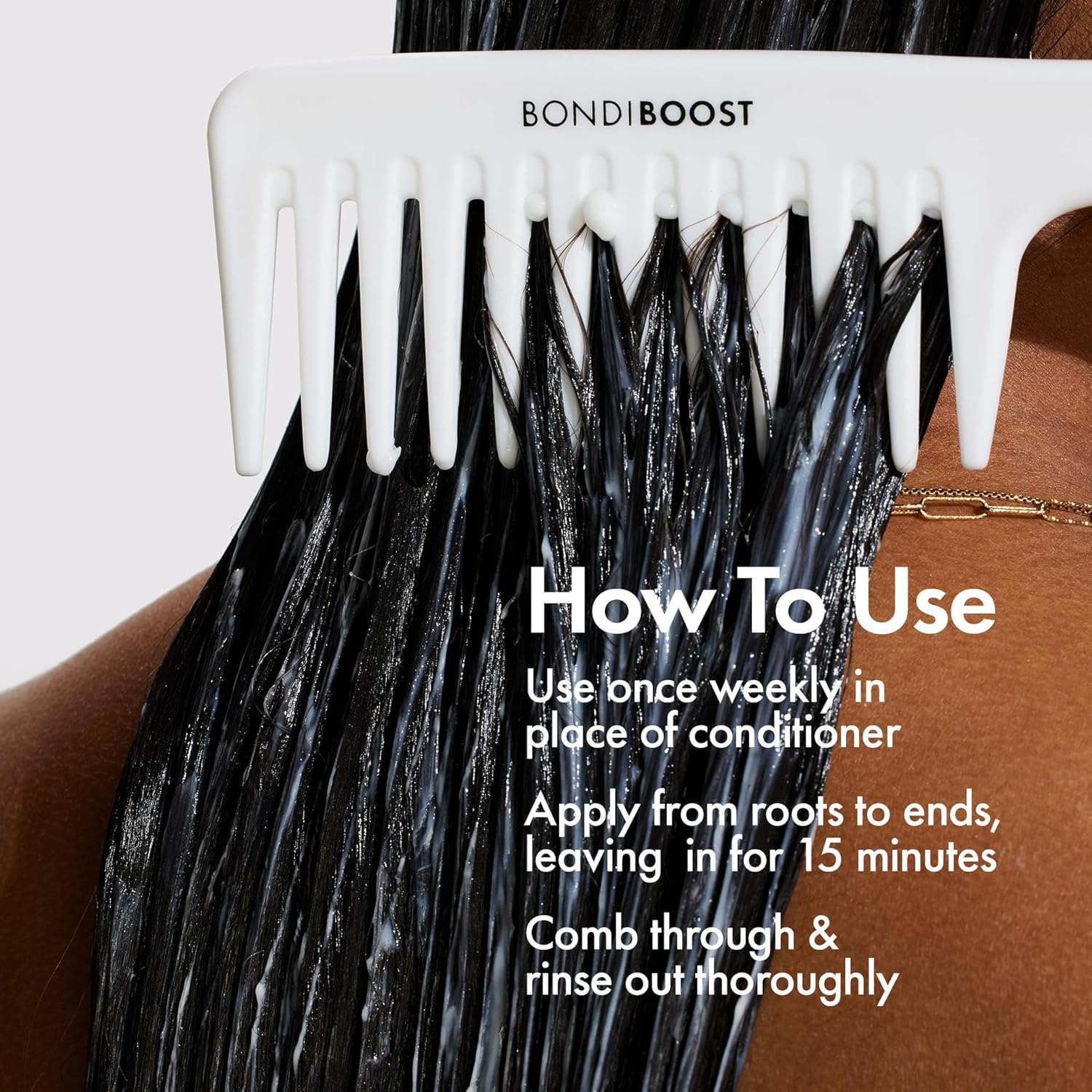 Bondiboost Miracle Mask 8.45 Fl Oz - Deep Conditioner Hair Mask for Thinning Hair Types - Promotes Thicker, Healthier, + Fuller Hair - Repair Dry Damaged Hair - Vegan + Cruelty-Free - Australian Made image number 5