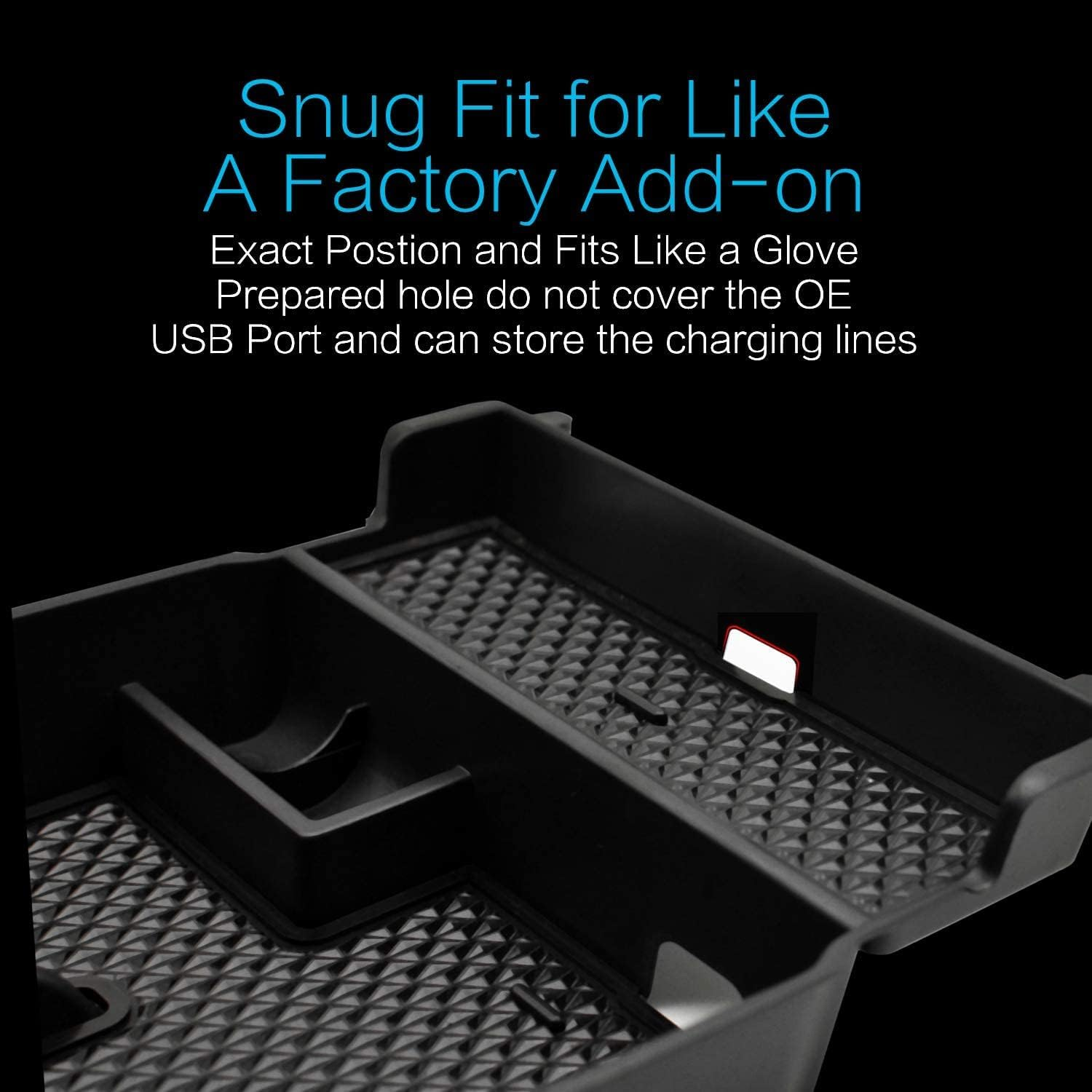 Compatible with Mazda 3 2019-2024 Accessories Center Console Tray Organizer, Armrest Secondary Storage Box image number 6