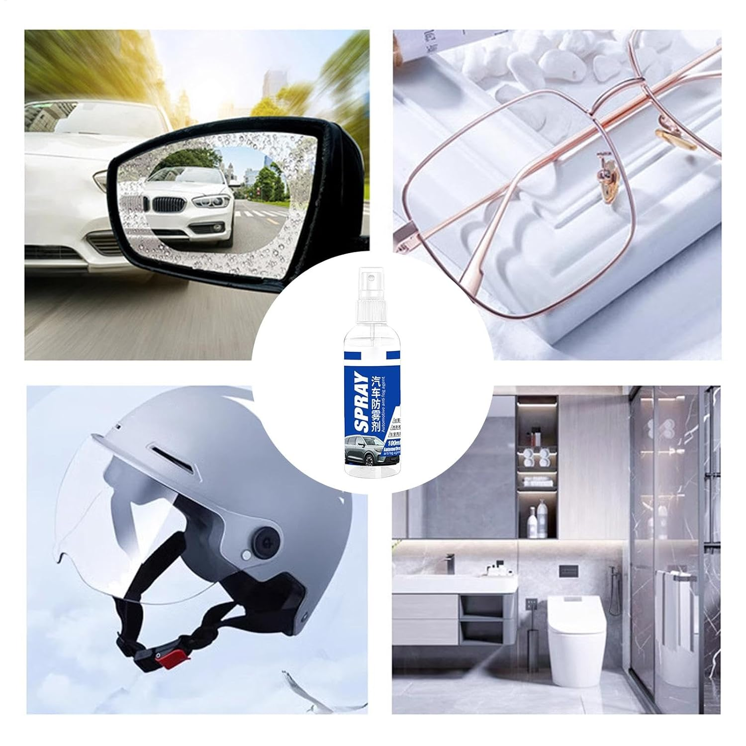 Waterproof Fogging for Automotive | Glass 100Ml anti Fog Window Spray Coating Agent - Long-Lasting Shine Car Supplies Glass Cleaner for Windshield & Glass image number 3