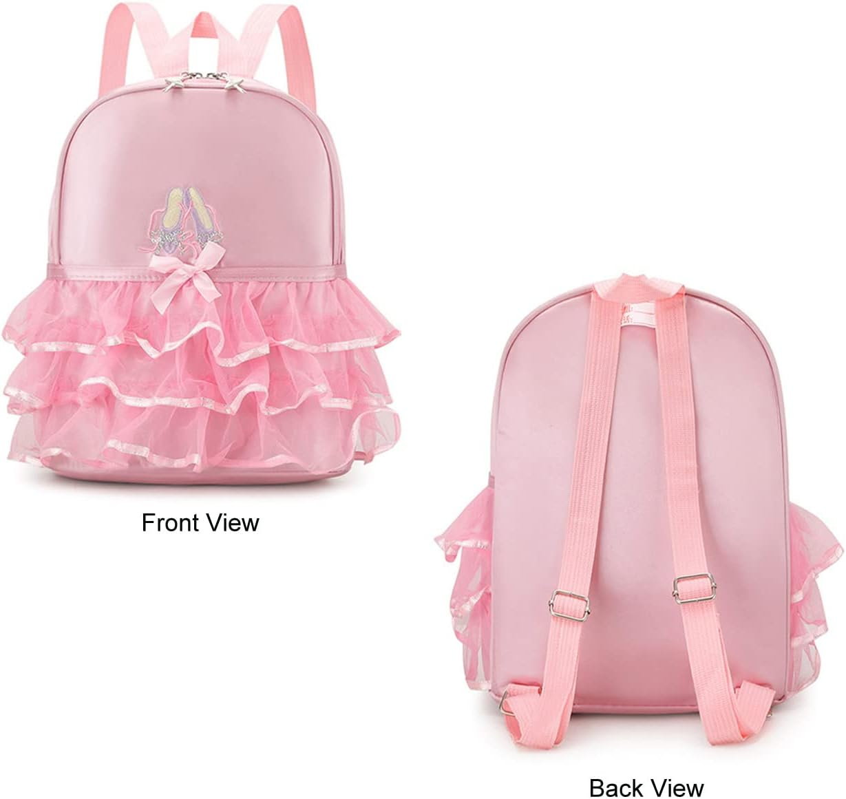 SEHXIM Cute Ballet Dance Backpack Tutu Dress Dance Bag Waterproof Duffle Bag for Kids， Ballet Bags for Girls 4-6 image number 2