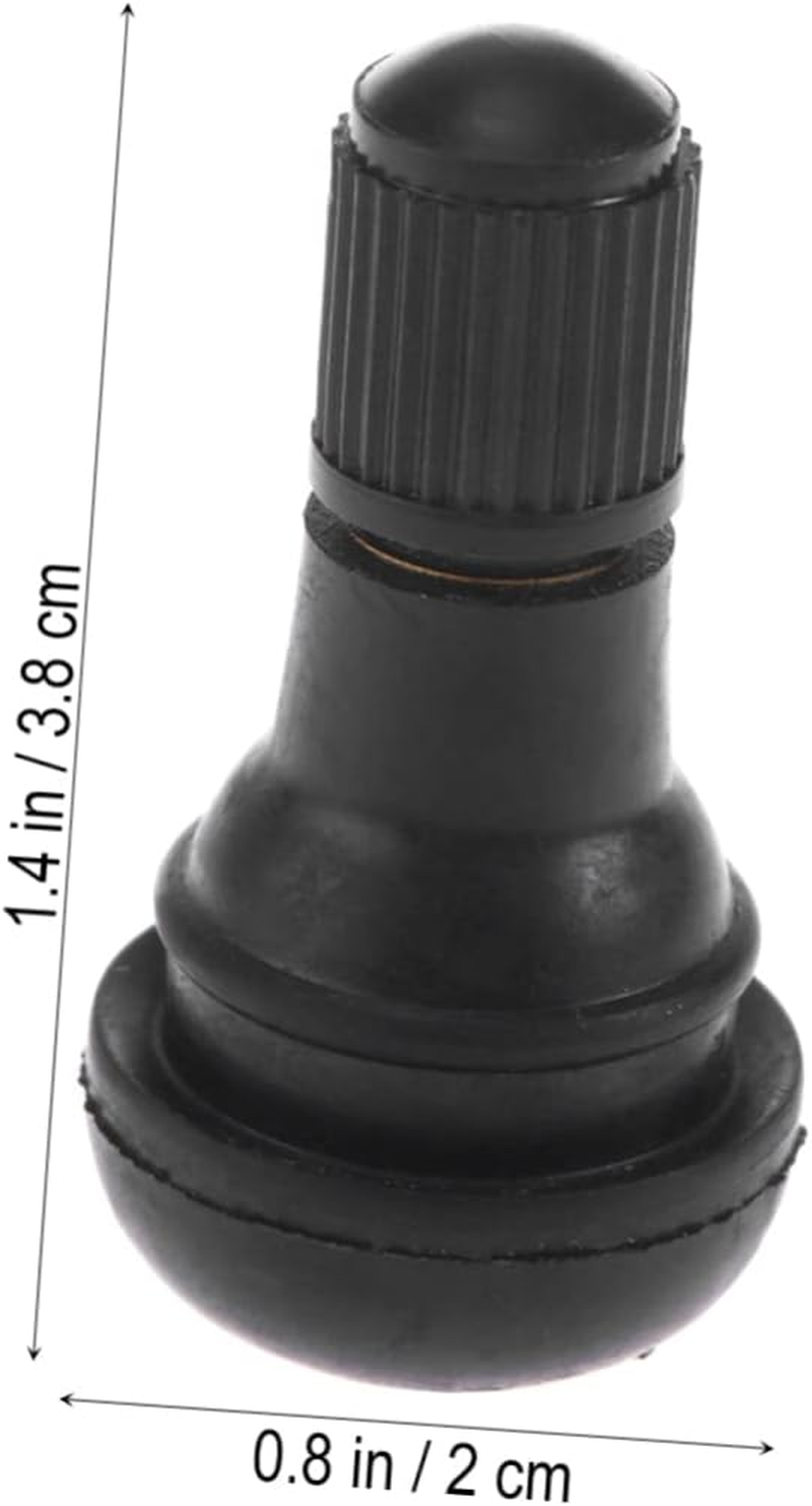 Vaguelly Black Rubber Snap-In Tyre Stems 8Pcs Tr-412 Valve Stems for Car and Truck Tires, Sturdy Tire Valve Replacement for Automotive Wheels image number 5