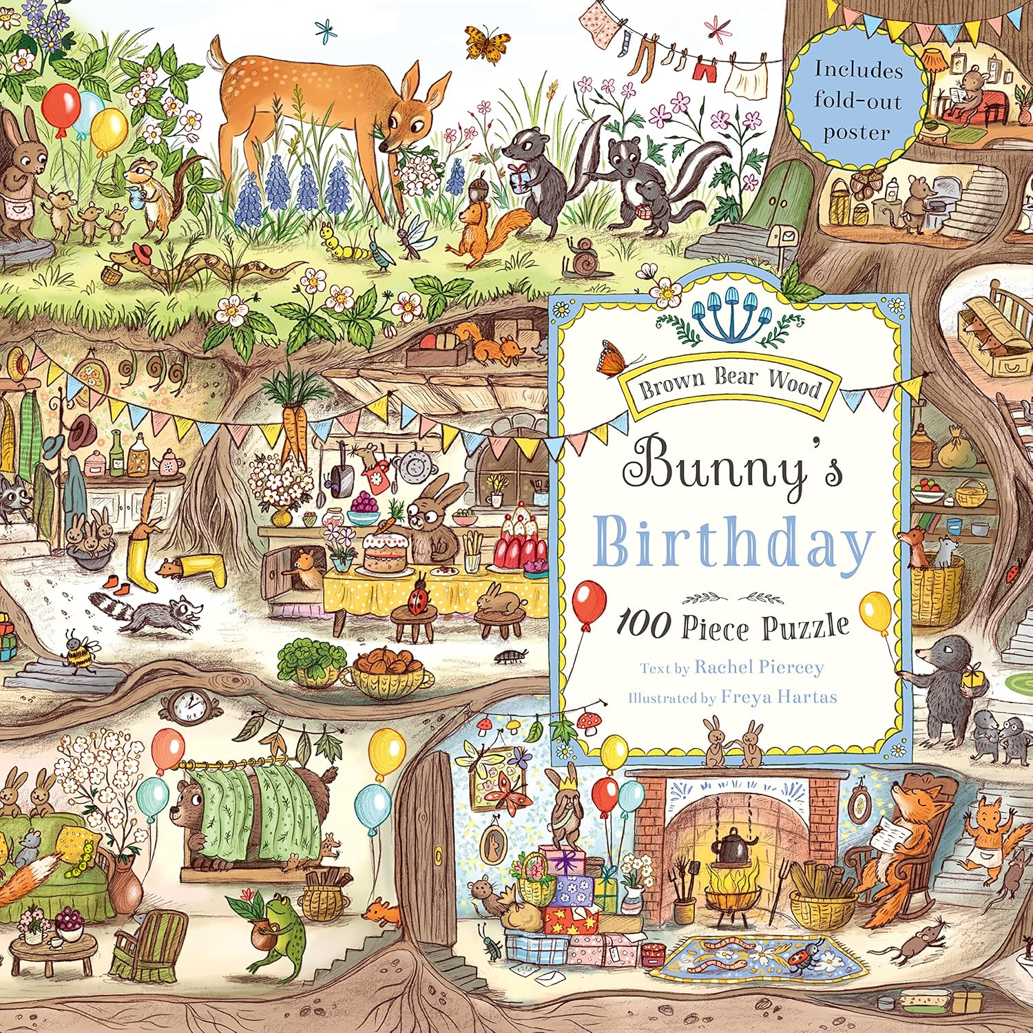 Bunny'S Birthday Puzzle: a Magical Woodland (100-Piece Puzzle) image number 3