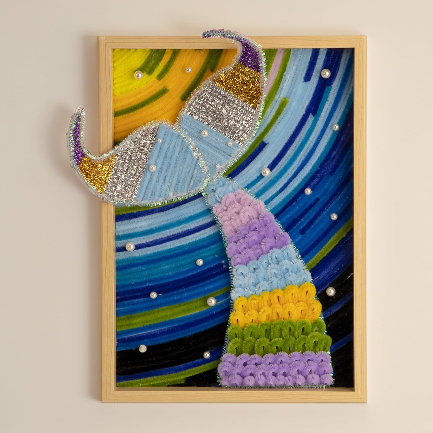 500 Pieces Blue Pipe Cleaners, Chenille Stems, Pipe Cleaner Crafts for DIY Art and Craft Projects Creative Gift Party Decorations