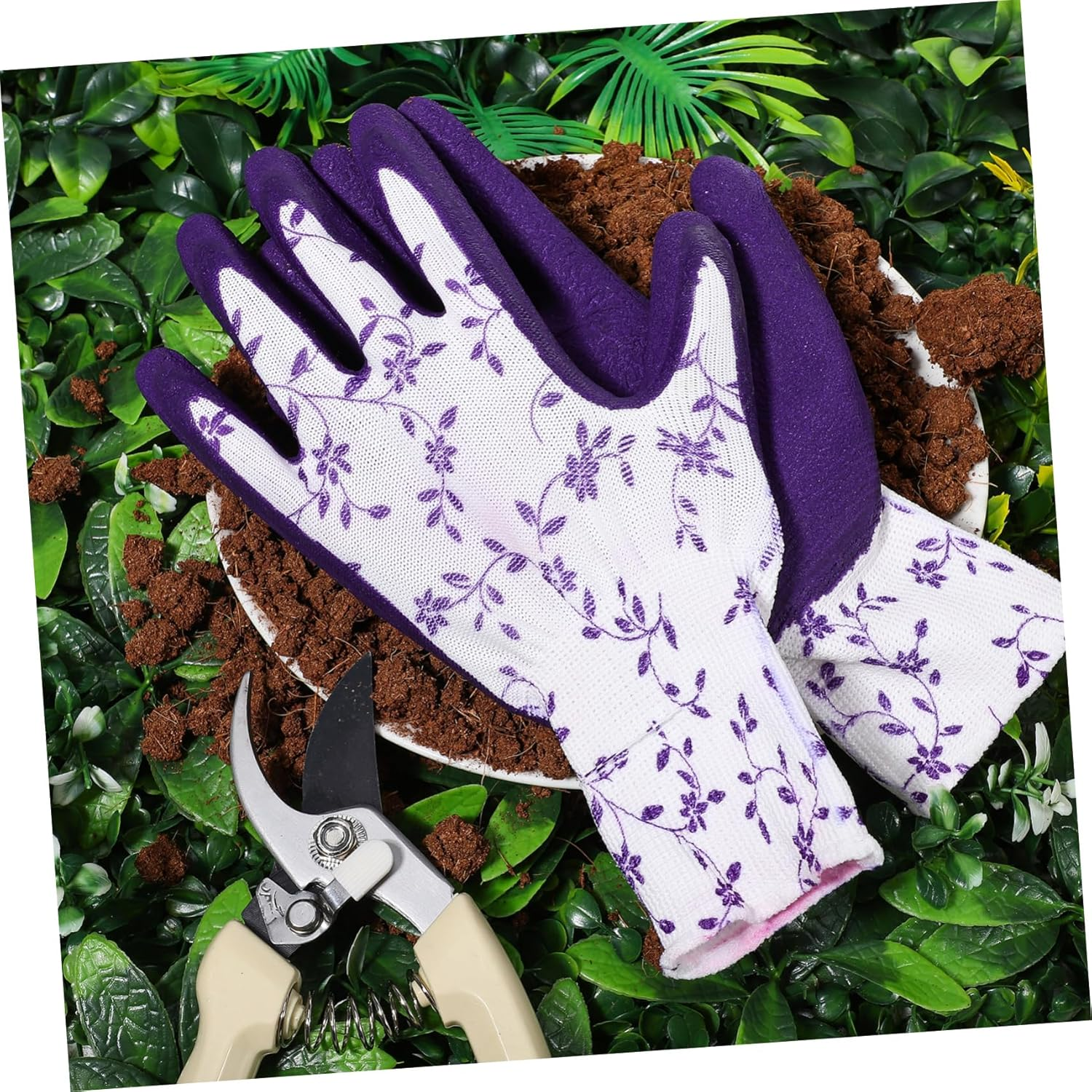 BESPORTBLE 9Pairs Gardening Gloves Work Gloves Men Women for Yardwork Construction Welding Comfortable for Outdoor Gardening image number 1