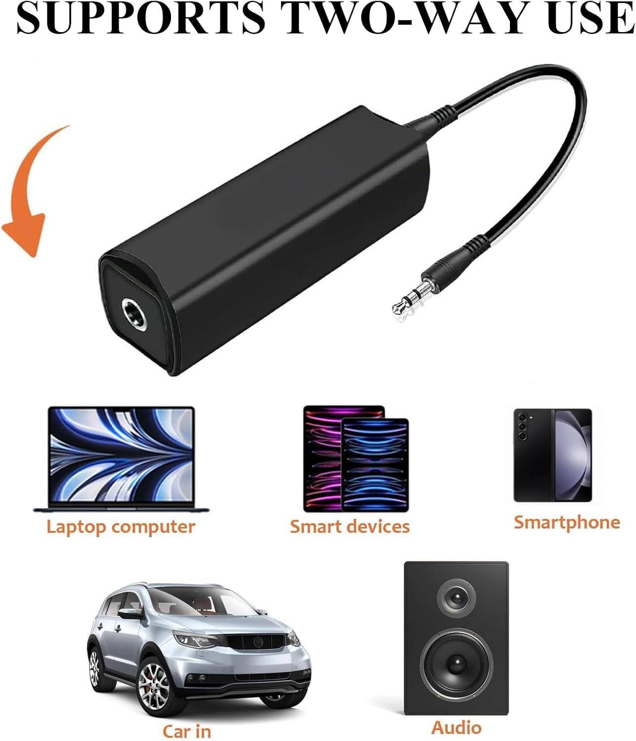 2Pc Ground Loop Noise Isolator for Car and Home Audio, 3.5Mm Plug, Compact Plug and Play Design for Drivers and Music Lovers image number 6