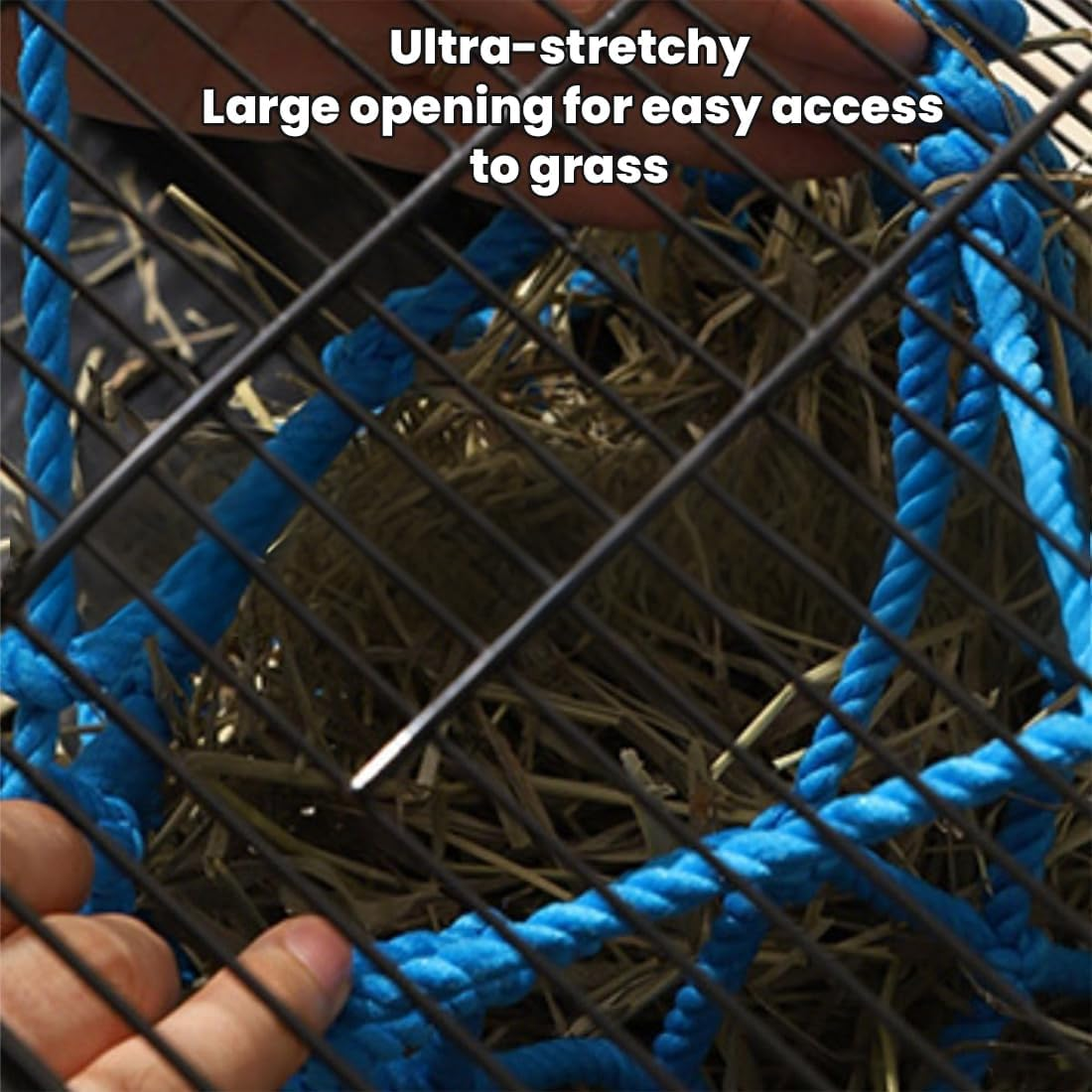 GGUFAY Rabbit Hay Bag, Guinea Pig Feeding Station, Feeder Small Animals, Hanging Hay Bag, Small Animals Hay Bag, Feeding Bag for Rabbit, Chinchilla, Hamster, Small Animals