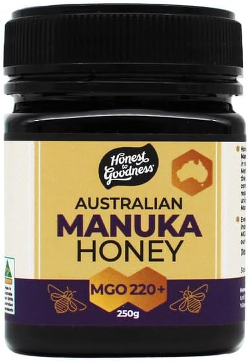 Honest to Goodness Australian Manuka Honey 220+ MGO, 250 G - Sourced from 100% Australian Hives. Premium Quality, Ethically Harvested and Deliciously Good. image number 4