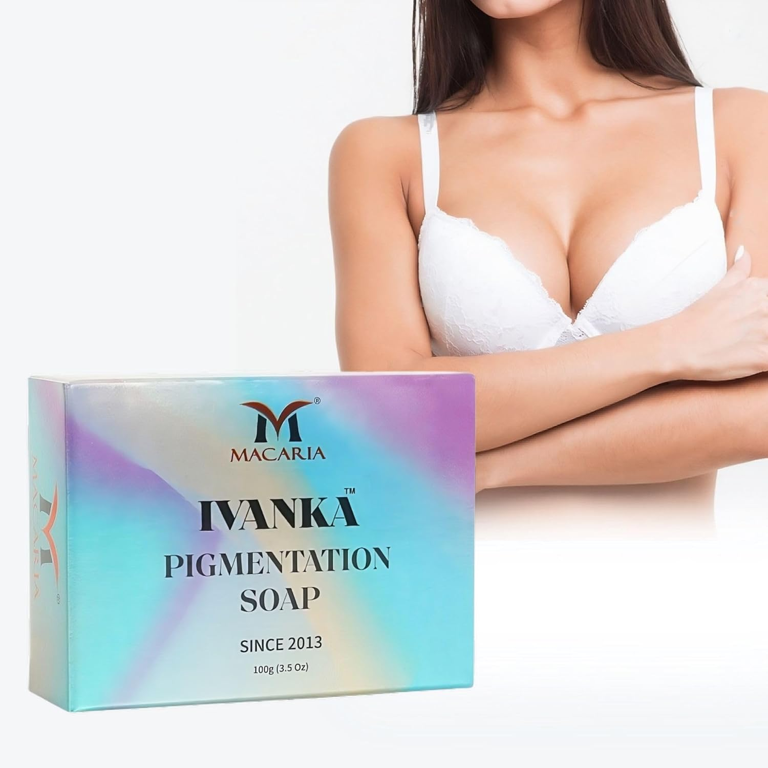 Ivanka Pigmentation Soap Original Kojic Care Glutathione Boobs Pigmentation Dark Spots & Sun Damage Skin Whitening Brightening Lightening Men Women