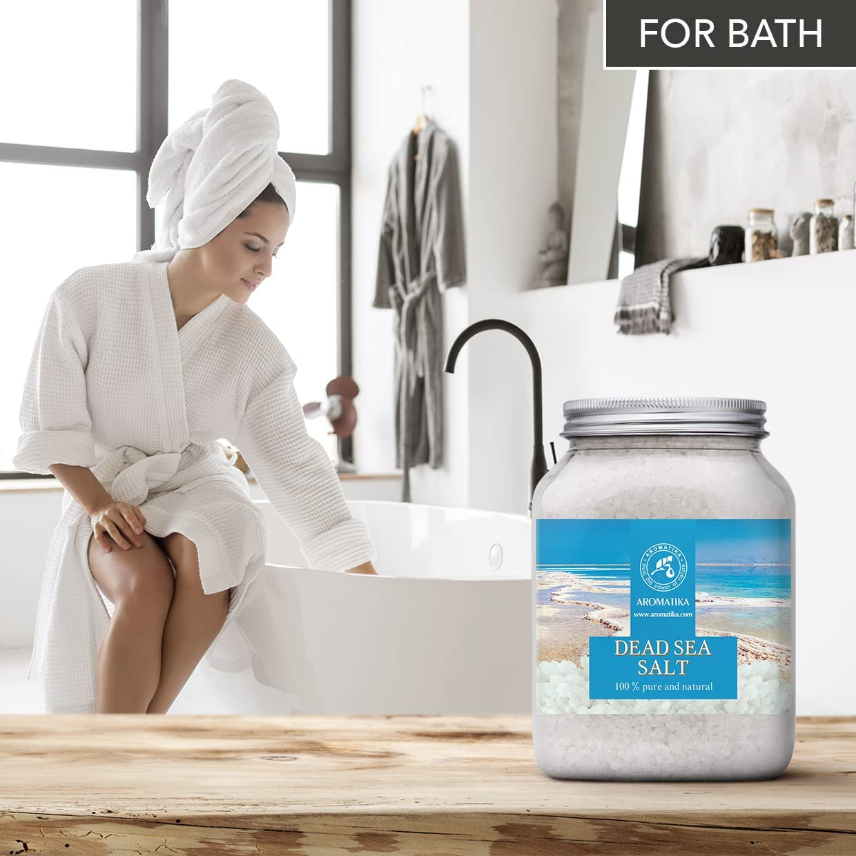 Dead Sea Salt 1000G - Dead Sea Salts for Bath Soak - Relaxing Bath - Good Sleep - Aromatherapy Bath Salts - Sea Salt Bath - Pure and Natural Bath Salt - Muscle Relaxation image number 6