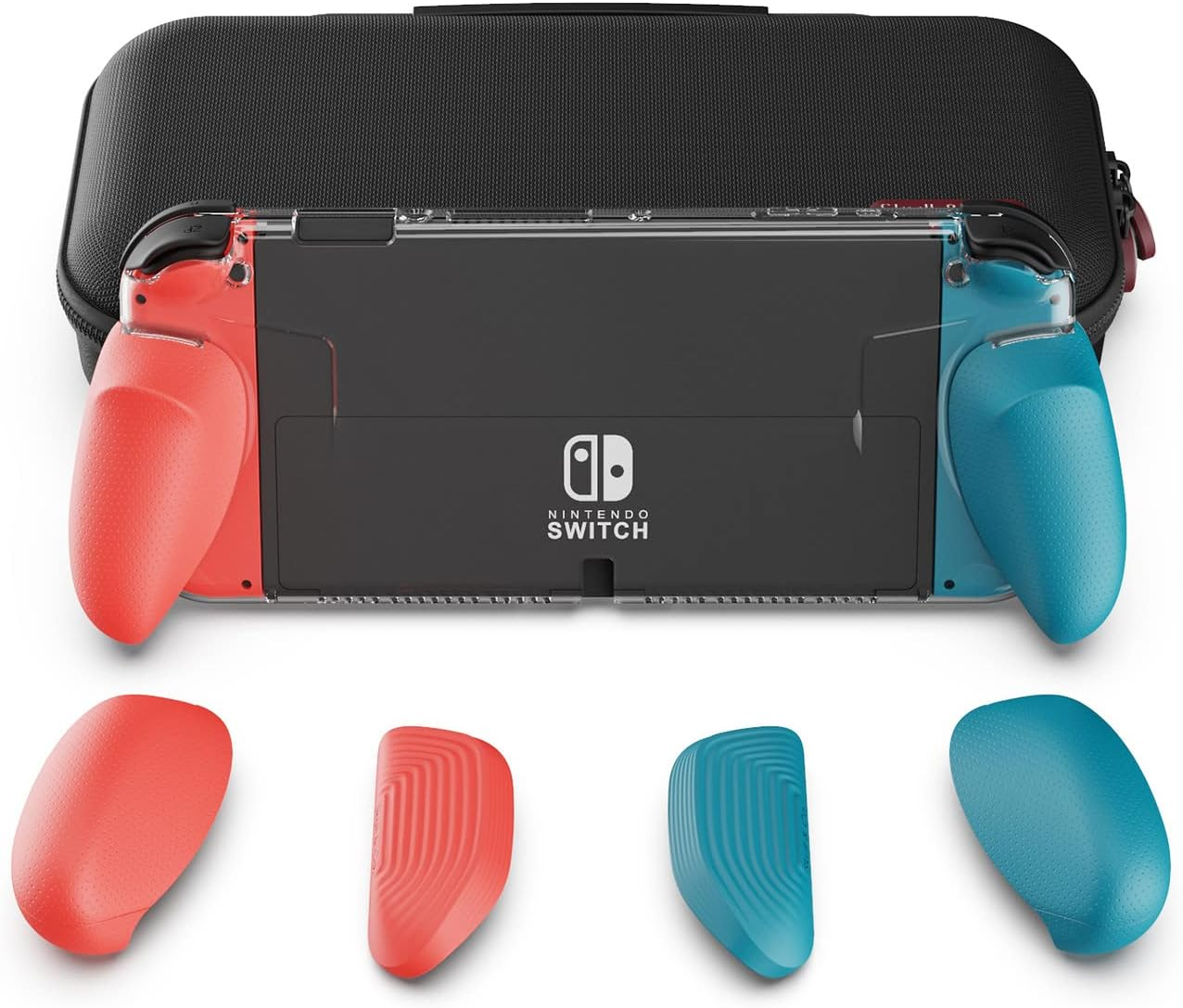 Skull & Co. Gripcase Bundle for Nintendo Switch OLED (White)