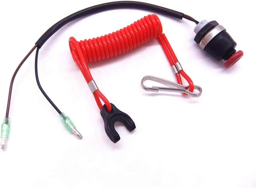 398-06830-0 345069300M 353068200M 361069300M 353068201M 398068300M Outboard Safety Stop Switch & Lanyard for Tohatsu Nissan Boat Motor image number 3