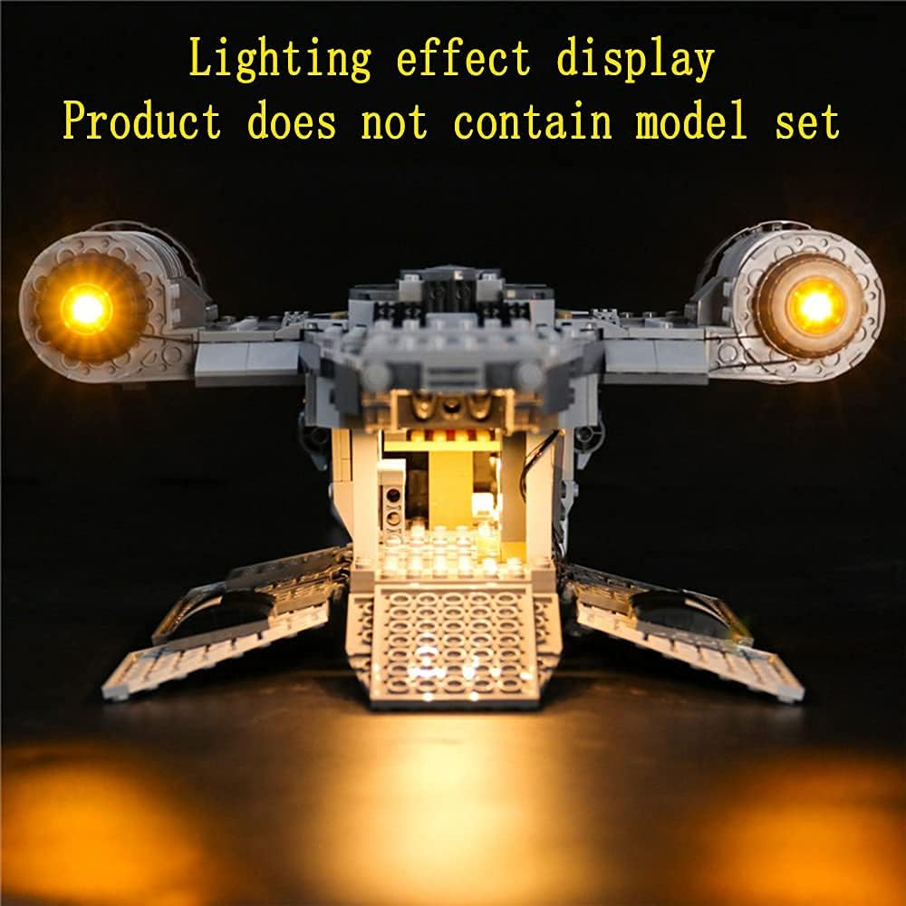GEAMENT LED Light Kit for 2020 the Mandalorian the Razor Crest - Compatible with  Star Wars 75292 Model ( Set Not Included) image number 5