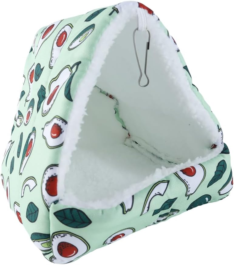 Orivin Guinea Pig Bed, 1 Pack (19 X 19Cm) Small Animal Winter House Warm Nest, Non Slip Avocado House with Removable Pad, Animals Warm Sleeping (Avocado) image number 3