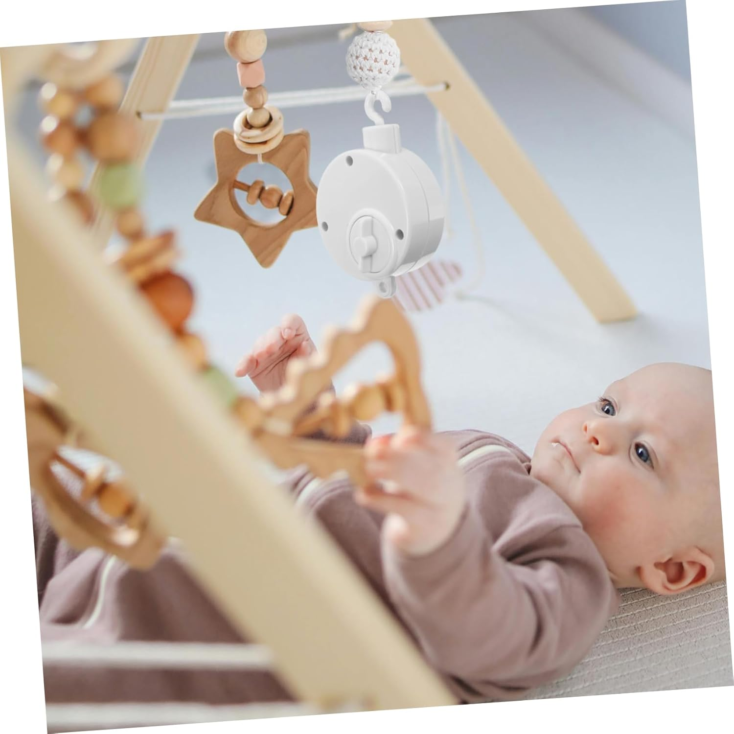 Mobestech Bed Bell Music Stand Crib Hanging Toy Design Featuring Crib Music Box Functionality for Sleeping Toy Use for Pendant Scenarios Box Appeal image number 3