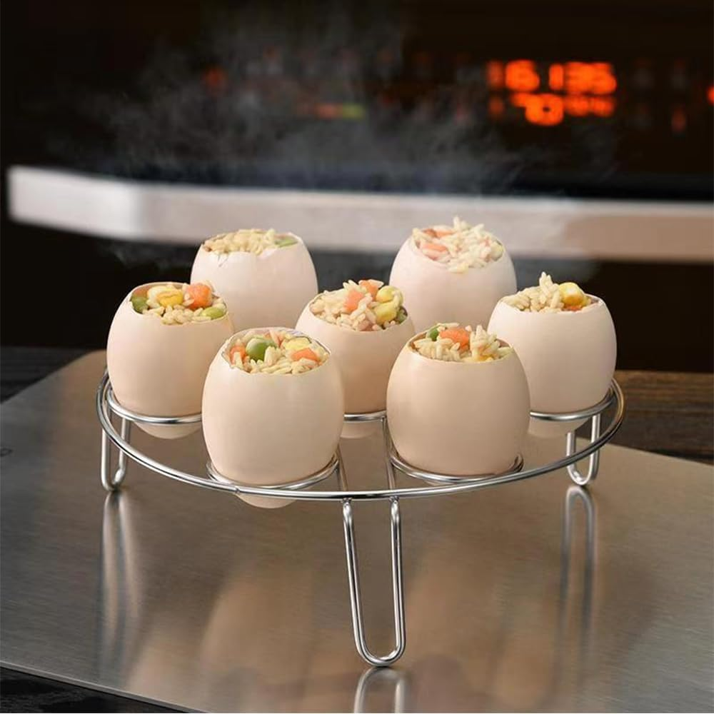 Stainless Steel Egg Cracker Tool for Raw Eggs - Easy Egg Cutter and Topper, Kitchen Tool